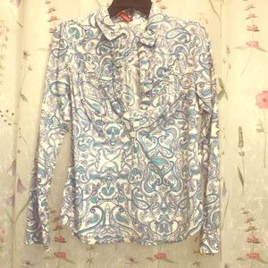 Paisley half button down